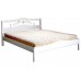 кровать Людмила-3 белая 120х200 массив сосны кровать Людмила-3 белая 120х200 массив сосны